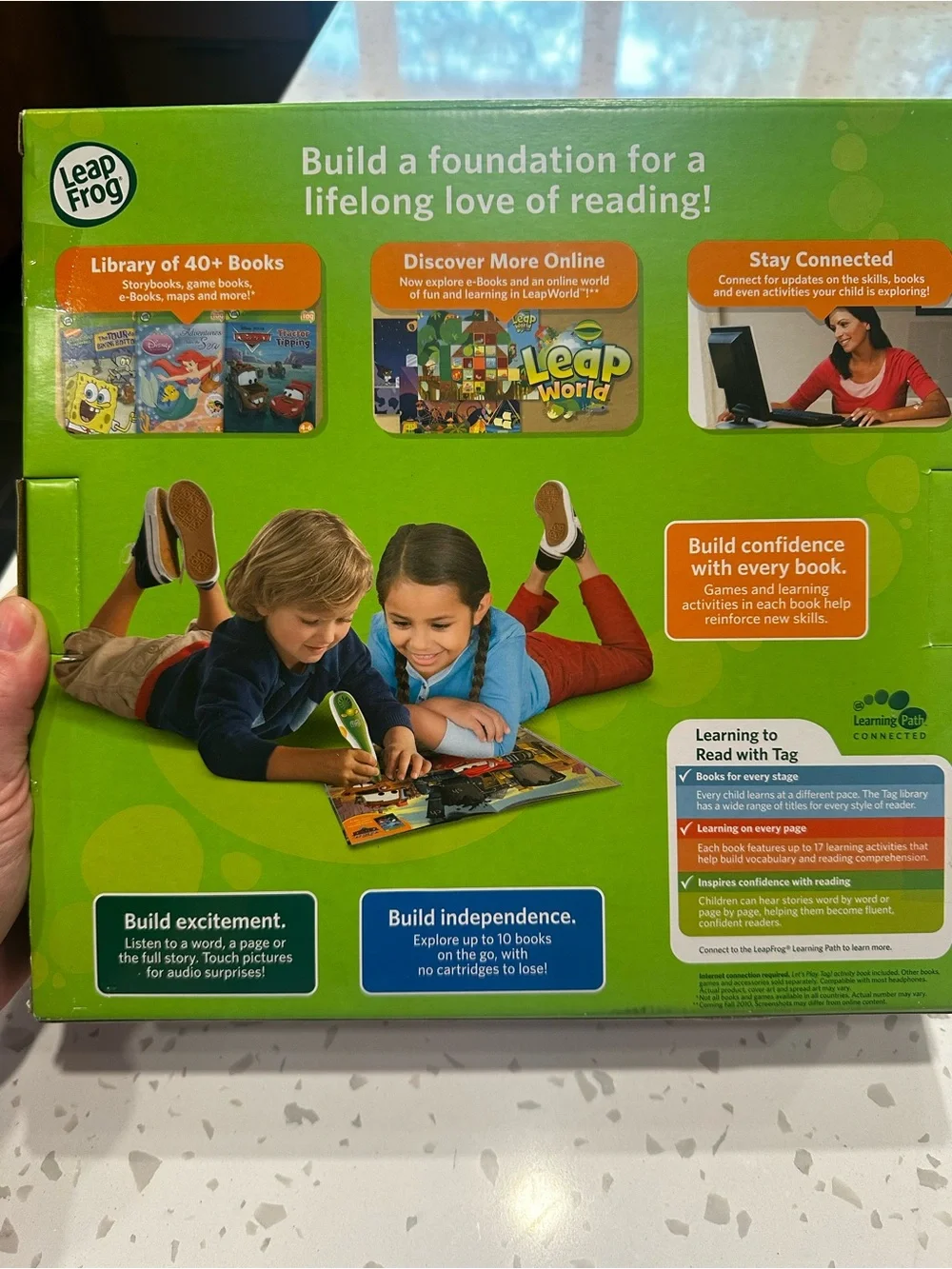 Leapfrog tag reading